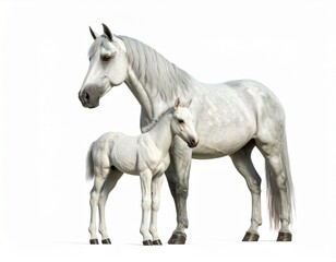 Obraz premium Horse and foal 