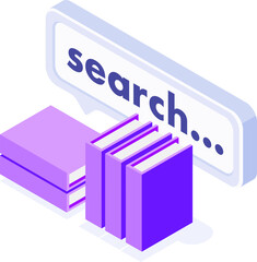 Online Homeschooling and E-Learning Isometric Icons Set – Digital Education Concept