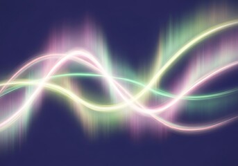 Abstract light trails on dark background glowing colorful wave design perfect for technology or futuristic concepts and modern art illustrations