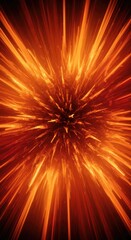 Dynamic explosion of radiant energy, a captivating display of luminous power burst