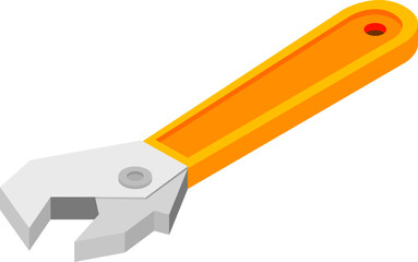 Isometric Masonry and Construction Tools Icons Set