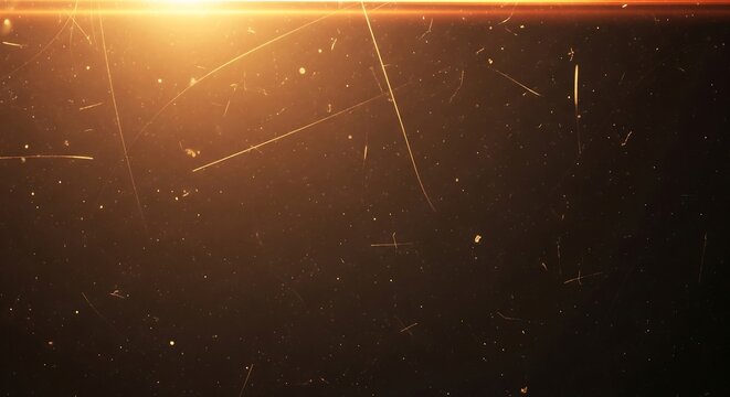 Elegant and textured golden abstract background featuring light effects and subtle scratches evoking nostalgia and sophistication