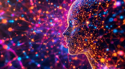 Mind-blowing visualization of human consciousness, data networks, and artificial intelligence