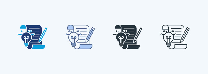 Creative Writing Multiple Style Icon Collection