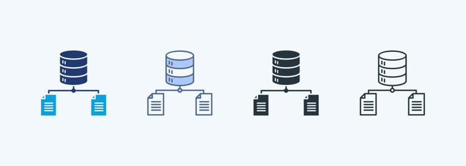 Data Classification Multiple Style Icon Collection