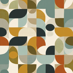 mid-century modern abstract pattern