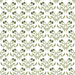 Delicate wildflower pattern in seamless design for elegant textile creation