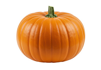 Orange pumpkin isolated on transparent background