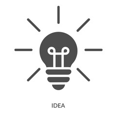 Idea Icon Line Style. Design Vector Illustration