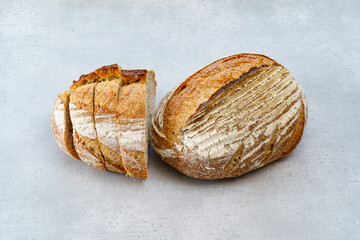 カットされたパンの断面