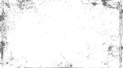 Grunge texture background with distressed edges and scattered speckle patterns. Vintage worn surface effect with rough corner details.
