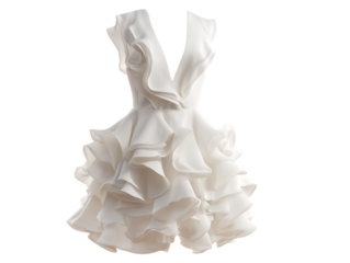 Layered ruffle dress