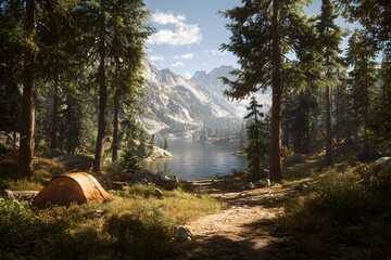 Discover the Perfect Camping Spot by the Serene Lake for a Tranquil Outdoor Experience amidst Nature