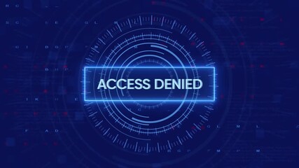 Digital access denied message showing cybersecurity breach or system failure