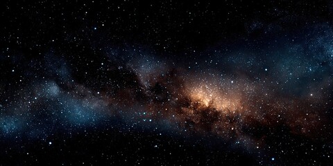 Fototapeta premium Vast expanse of deep space, filled with stars and nebulae. Cosmic artistry