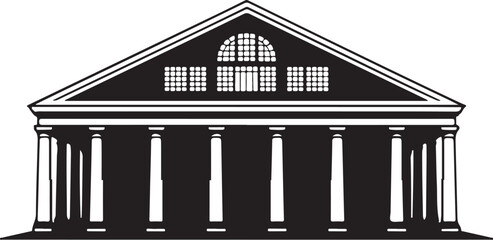 Grand neoclassical building facade with columns
