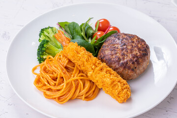 洋食メニュー　ハンバーグ