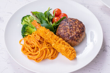 洋食メニュー　ハンバーグ