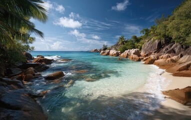 Obraz premium Tropical paradise beach scene (1)