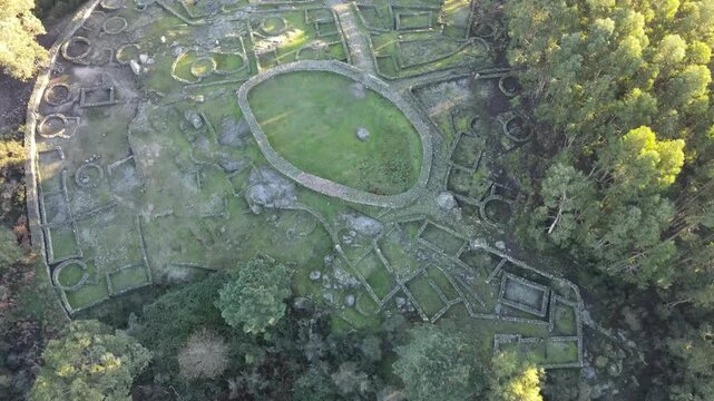 Archeological site in Portugal - Castro de Monte Mozinho. It is the largest Roman city ruins in the Iberian Peninsula, although it is not yet fully explored.