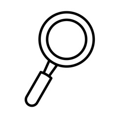 magnifying glass icon school stuff vector