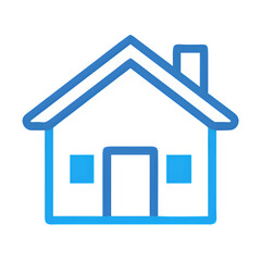 Home Icon on White Background, Real Estate Symbol, House Vector, Minimal Design, Property Logo
