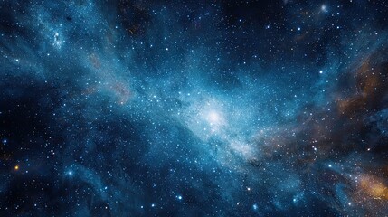 Naklejka premium Cosmic nebulae swirling in deep space