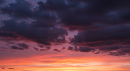 Fototapeta premium 夕焼け空の美しいグラデーション