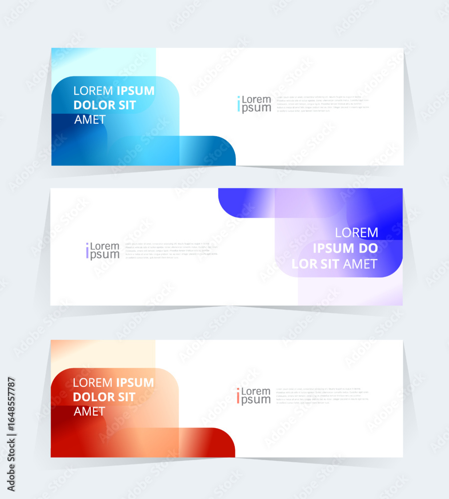 Canvas Prints geometric banner design with vector presentation template.