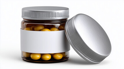 Black and white plastic pump bottle for skincare or cosmetic liquid product with minimal design