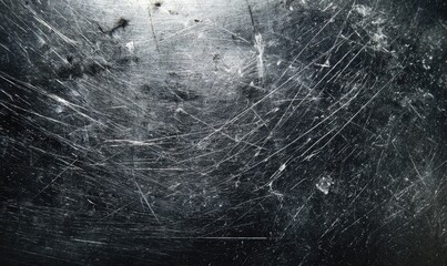 Scratched metallic surface