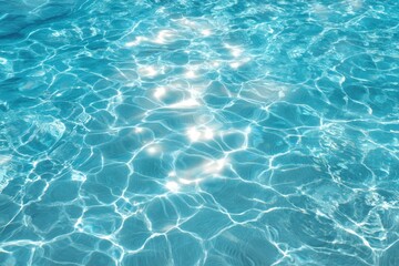 Fototapeta premium Water texture pool reflection swimming.