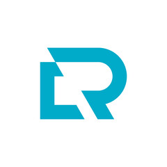 Modern Stylized Letter R Logo Design Element