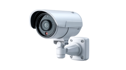Dome Security Camera with Infrared and Motion Detection, cut out transparent