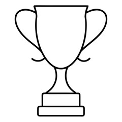 gold cup isolated on white