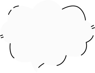 chat messages speech bubbles doodle cute style text clouds 