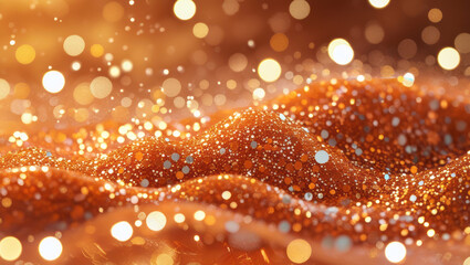 Orange Glitter Sparkling New Era Background