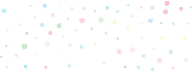 Festive Polka Dot Background. Fun Confetti Design for Birthdays, Carnivals and Children's Party Decorations. Vector Illustration