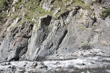 rocks in the mountains