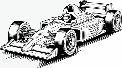 formula race car illustration