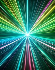 Fototapeta premium glowing light streak and laser speed motion effect