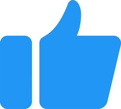 vector of a thumbs up icon, like icon.