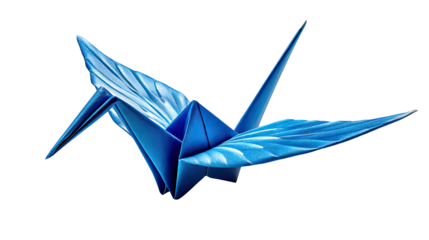 Elegant Origami Crane: This meticulously crafted paper crane, with its sharp angles and graceful form, seems to embody the essence of artistic skill, and the pursuit of peace.