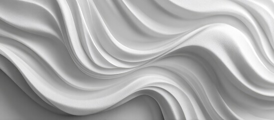 Fototapeta premium Abstract grayscale waves, flowing, smooth curves