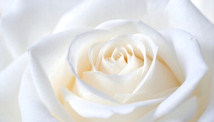 Close-up of a pristine white rose