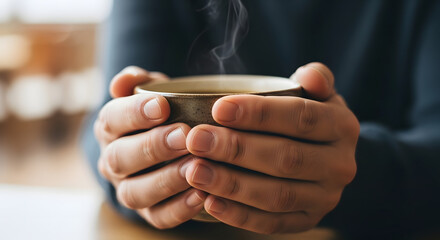 Hand and Coffee Harmony