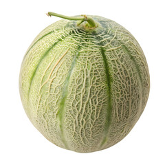Naklejka premium Cantaloupe Melon Closeup Studio Shot of Fresh Ripe Fruit