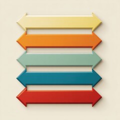 Directional arrow vector set with clean labels