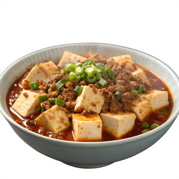 ma po dou fu spicy tofu and minced meat on transparent Background png