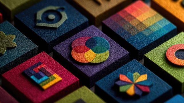 Designing visual branding elements such as icons and marks to create consistent, memorable brand recognition.